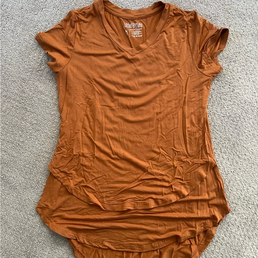 Latched Mama V-Neck Boyfriend Nursing Tee